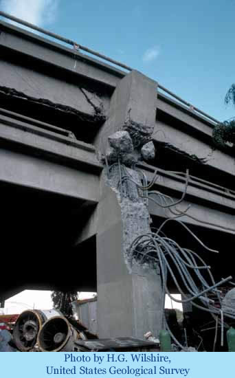 Photo of collapsed column